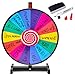 COSTWAY 18" Glücksrad Spielzeug Farbe Rad Spiele für Lotteriespiele Wortspiele, inkl. Radiergummi und Markierstift, geeignet für Kinder und Erwachsenen (φ48cm)