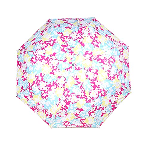 Image of THE CLOWNFISH Umbrella 3 Fold Auto Open Waterproof Pongee Double Coated Silver Lined Umbrellas For Men and Women