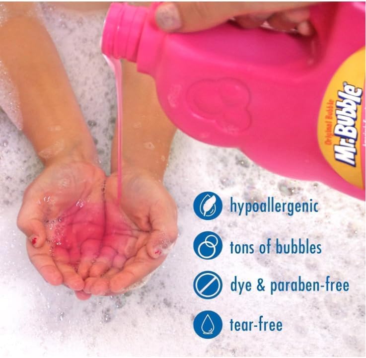 B'ubble Original Hypoallergenic B'ubble Bath - Tear-Free Formula for Long-Lasting B'ubbles Ideal for Kids, Toddlers, and Adults 36 fl oz Each (Pack of 2) - Image 4