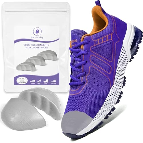 Image of Shoe Filler for Shoes Too Big, Toe Filler Inserts Make Loose Shoes Fit, Prevent Heel Sliping for Women and Men 4-Pack (Medium: 1-2 Size Bigger)