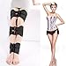 Ueasy Adjustable Authentic Bandages to Correct O- Type Legs X-Type Legs 3 Kits Available O Form X Legs Form Correction Band One Size Fits All Black (Black, Type 1)