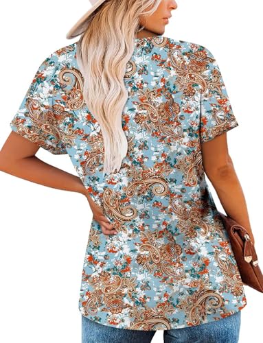 KISSMODA Summer Short Sleeve T Shirt Loose Fit Casual Dressy Women Top 2025 Trendy Ladies Fashion Blouses(S-3XL)