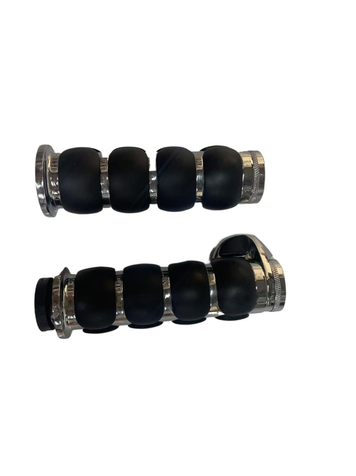 Manopole Per Freni In Gomma Manopole per manubrio antiscivolo in gomma da 1" e 25 mm, adatte per Harley, adatte per Honda, adatte per Kawasaki, adatte per Suzuki, Cross Grip