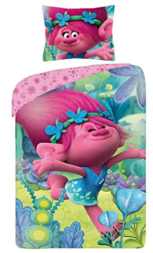 Set Letto TROLLS Copripiumino POPPY che Corre