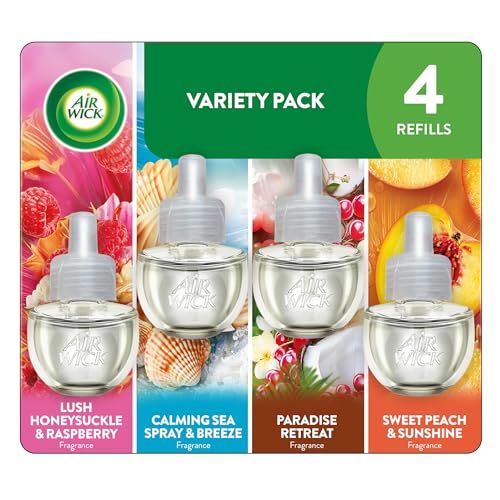 AIR WICK® Plug In Scented Oil Air Freshener Refill Mixed Pack - 4 Count Oil Refills Spring...
