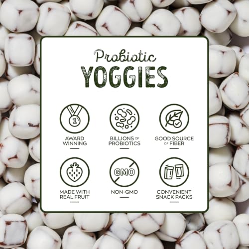 Image of Nature's Garden Probiotic Mixed Berry Yoggies, 21oz (30 x 0.7oz) - Yogurt Covered Fruit Snack, High Fiber, Real Fruit Pieces, Fruit Snack Packs for Adults & Kids