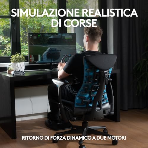 G29 Driving Force volante da corsa e pedali, Spina di alimentazione britannica - Nero - Controller - Immagine 2
