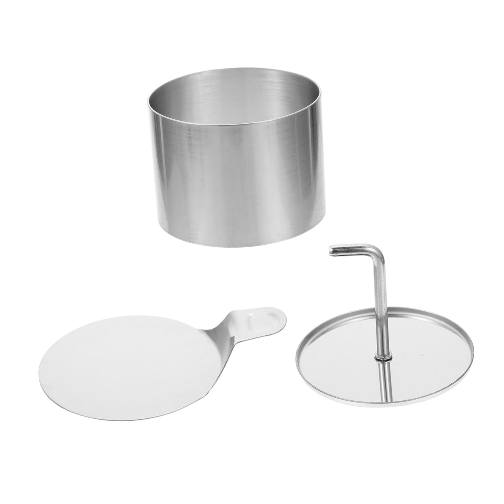 Mikinona Stainless Steel Rice Ball Mould Set Diy Cake Molds Square Round Baking Molds