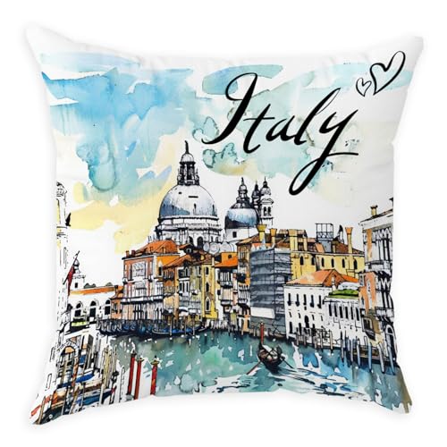 Italy Travel Gifts for Women Girls, Italy Traveller Themed Throw