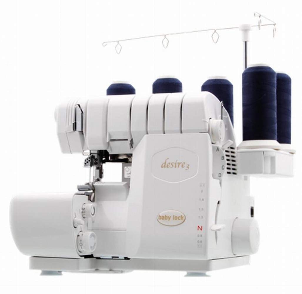 BABY LOCK desire3 Coverlock Kombination aus Overlock und Coverlockmaschine mit dem genialen Jet-Air-Greifereinfädelsystem