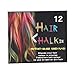 Produktbild Haarkreide, Haarfärbemittel, 6/12-Farben Einweg-Haarfarbe Kreide Temporäre Färbung Haarfarbe Pastell Färbestift Kit Beauty Tool für Karneval, Party, Weihnachten Halloween Geburtstag(12pcs)