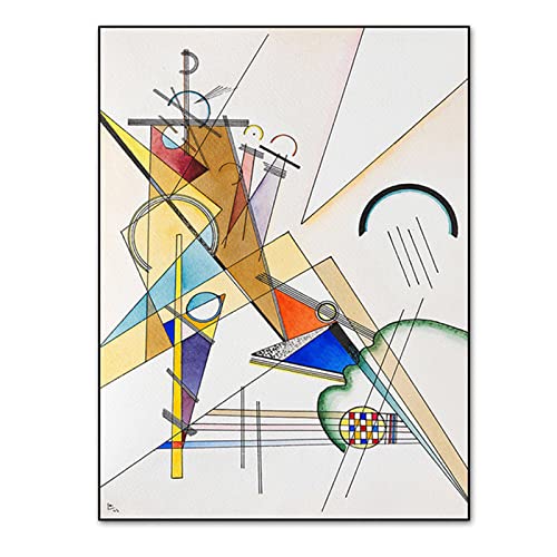 La Mejor Selección de Litografías los mejores 5. 43 MXDVSN Poster de Vasily Kandinsky Exposición de Arte Abstracto Pintura a óleo litografía Minimalista Pintura de Pared Moderna Decoración del hogar Pintura sin Marco 50x70cmx1