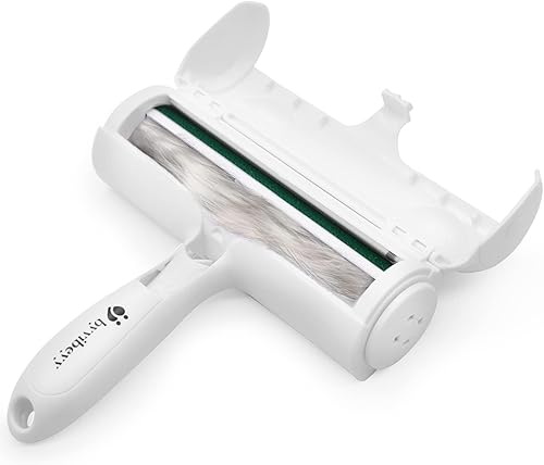 Herramienta reutilizable para eliminar pelos de mascotas, rodillo de pelusa, raspador portátil para limpiar la piel de gatos y perros y pelusa de