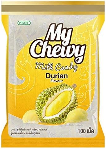 Haoliyuan My Chewy Thailand Milk Candy Durian Flavour 360g (Pack Of 1) (Durian Flavour)