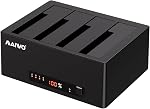 MAIWO 4 Bay Hard Drive Docking Station with Offline Clone for 2.5 3.5 Inch SATA HDD SSD, USB 3.0 5Gbps Speed with UASP, 96TB Capacity, External Hard Drive Duplicator Cloner