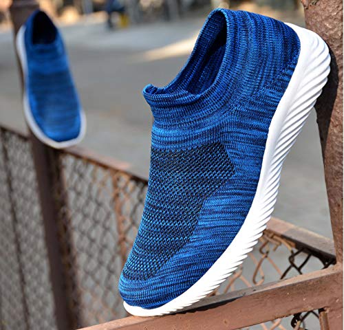 Image of Aadi Mens Aadi Men's Blue & White Mesh Outdoor Casual ShoesSneaker