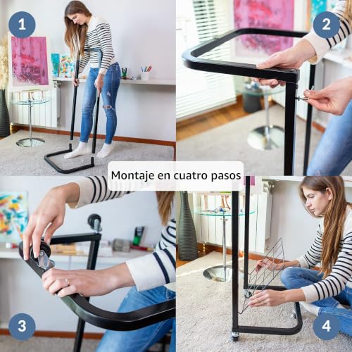 Miniatura 6 de Odoxia Estante De Secado De Arte Para El Aula Mantiene Las Obras De Arte Limpias Estante De Secado De Pintura Con Ruedas Bandejas Extraíbles Apilables Para Pinturas, Dibujos Y Más