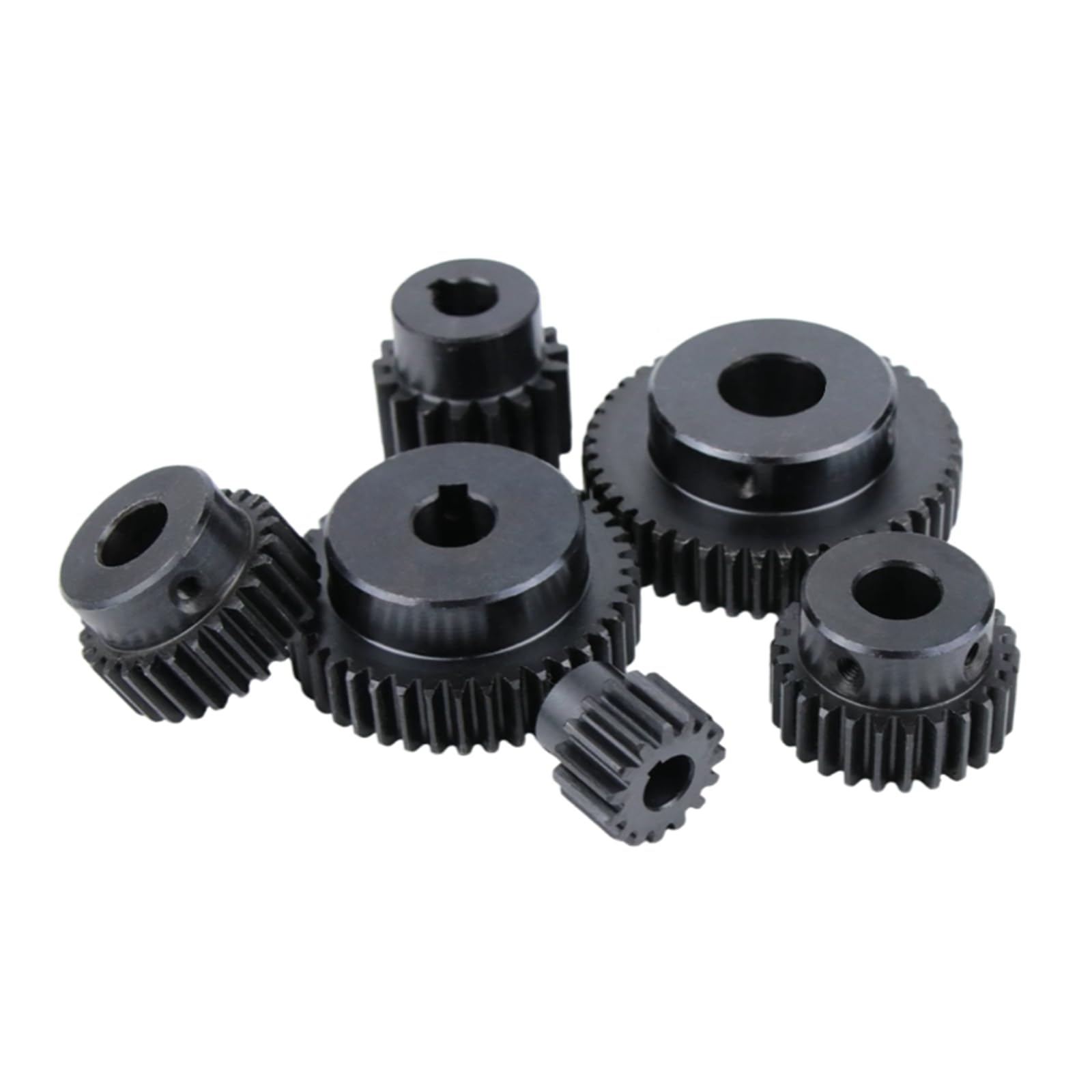Koło czołowe z 42 zębami z piastą, koło czołowe z paskiem, moduł 1,5, otwór wewnętrzny 10 mm, rowek klinowy 4 x 1,8 mm