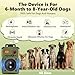 DJNFGQ Anti Barking Device for Dogs, Rechargeable Ultrasonic Dog Control Devices, Auto Bark Deterrent Devices with 3 Modes,33FT Silencer Sonic Barking Deterrent Indoor/Outdoor Safe for Dog & People