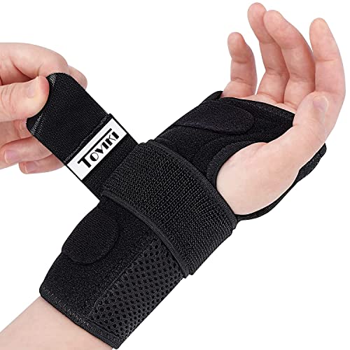 Muñequera Férula Transpirable Derecha Con 2 Férulas De Metal Para Dolor De...