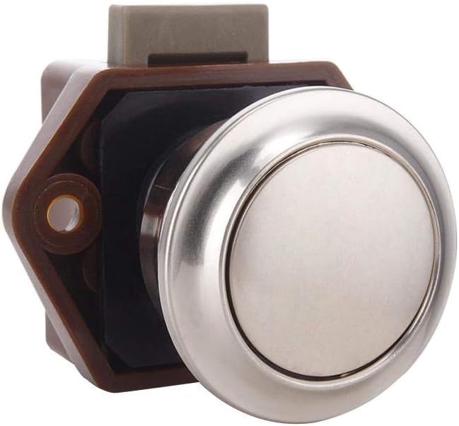 Keyless Push Button Cabinet Latch fit for RV Caravan Motorhome Boat Cupboard (A)