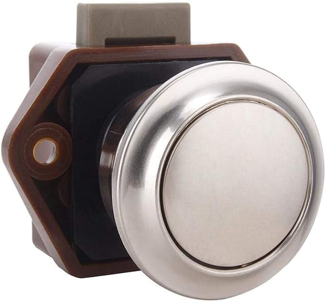 SHANGHh Keyless Push Button Cabinet Latch fit for RV Caravan Motorhome Boat Cupboard (A)