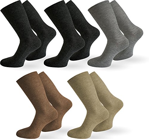 Herrensocken normani 10 Paar für Diabetiker ohne Gummi