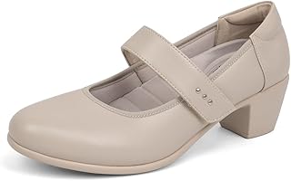 Women's Mary Jane Pumps Low Block Chunky Heel Round Toe Dress Work Comfortable Shoes - Buy now