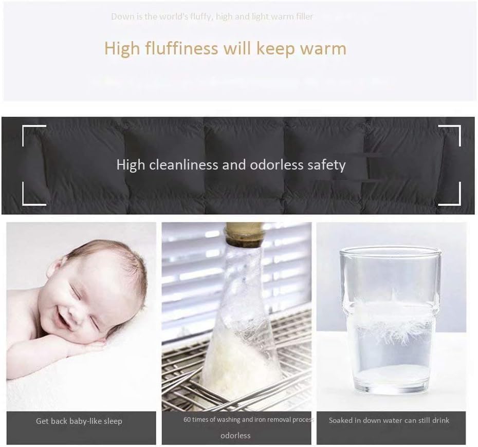 Miniatura 6 de Breathable Single Double Duvet Insert Soft Quilt Warm Duvet Insert Duvet Comforter-Fluffy White Duck Down Thickened Quilt Core Soft