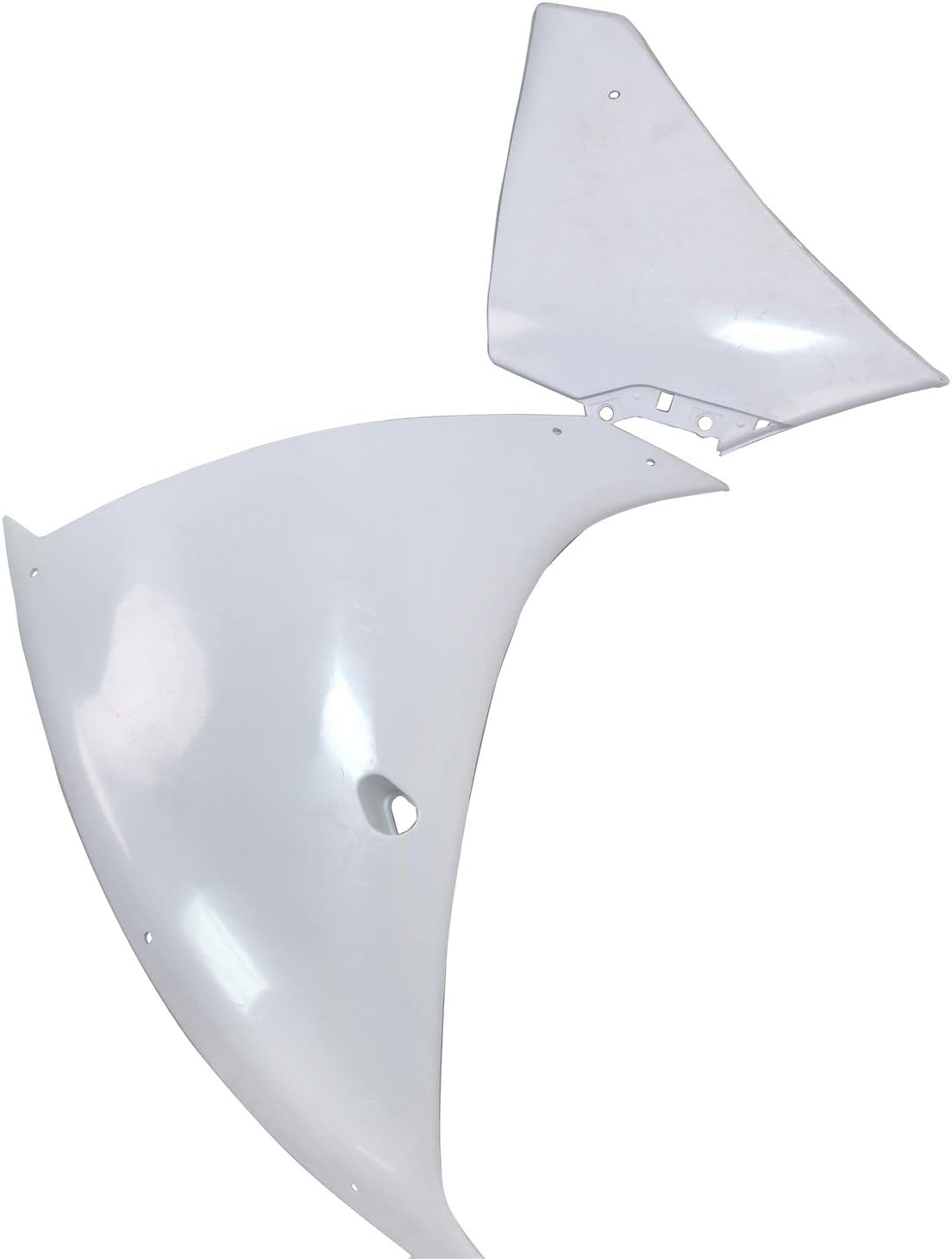 HTTMT- Unpainted Injection ABS Fairing BodyWork Compatible with YZF R1 YZF-R1 2009-2011 [P/N: Y1009-Unpaint White]