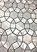 Carrara Waterjet Marble with Mix Circulos Pallas Mother of Pearl Tiles On Mosaic Sheet ( 1 Sheet)