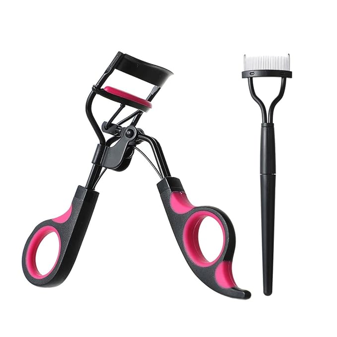 MINISO Eyelash Curler Kit with Foldable Eyelash Comb,Premium Eye Lash