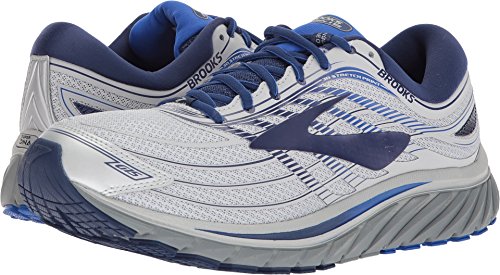 Brooks Glycerin 15 Men's Running Shoe Silver/Navy/Blue, 12
