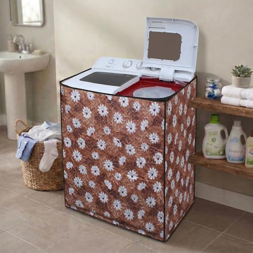 Image of DREAM CARE Waterproof & Dustproof Washing Machine Cover Top Load & Semi Automatic Suitable for 6 kg, 6.2 kg, 6.5 kg (80 x 86 x 51 cms)