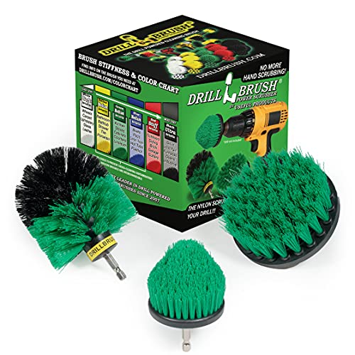 Image of Kitchen Cleaning Supplies - Kitchen Power Scrubbing Brushes - Accessories for a Clean Home - Stove Top Cleaner Brushes - Drill Powered Oven Cleaner - Fridge Nylon Scrubbing Brush - Sink & Countertop
