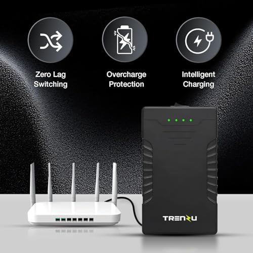Image of 12V Router UPS for Jio Fiber, Airtel WiFi, CCTV, Broadband | WiFi UPS Power Backup Upto 8hrs | 2A /2.5A /3A | 7800mah EV Grade A+ Battery | Mini WiFi UPS Inverter for Home | 1Yr Warranty