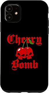 Old English Cherry Bomb Skulls Case for iPhone 11