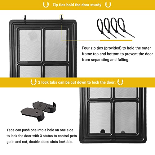 NAMSAN Pet Door for Display screen Door Sliding Canine Display screen Door Inside Measurement 12 x 16 inches Lockable Doggy Door Magnetic Automated Closing NAMSAN Pet Door for Display screen Door Sliding Canine Display screen Door Inside Measurement 12 x 16 inches Lockable Doggy Door Magnetic Automated Closing