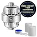 AquaHomeGroup Powerful 12 Stage Shower Head Filter for Hard Water - 2 Cartridges | Removes Chlorine, Lead & Iron, | Consistent Water Flow Showerhead | Boosts Skin Hair & Nail Health (Chrome)