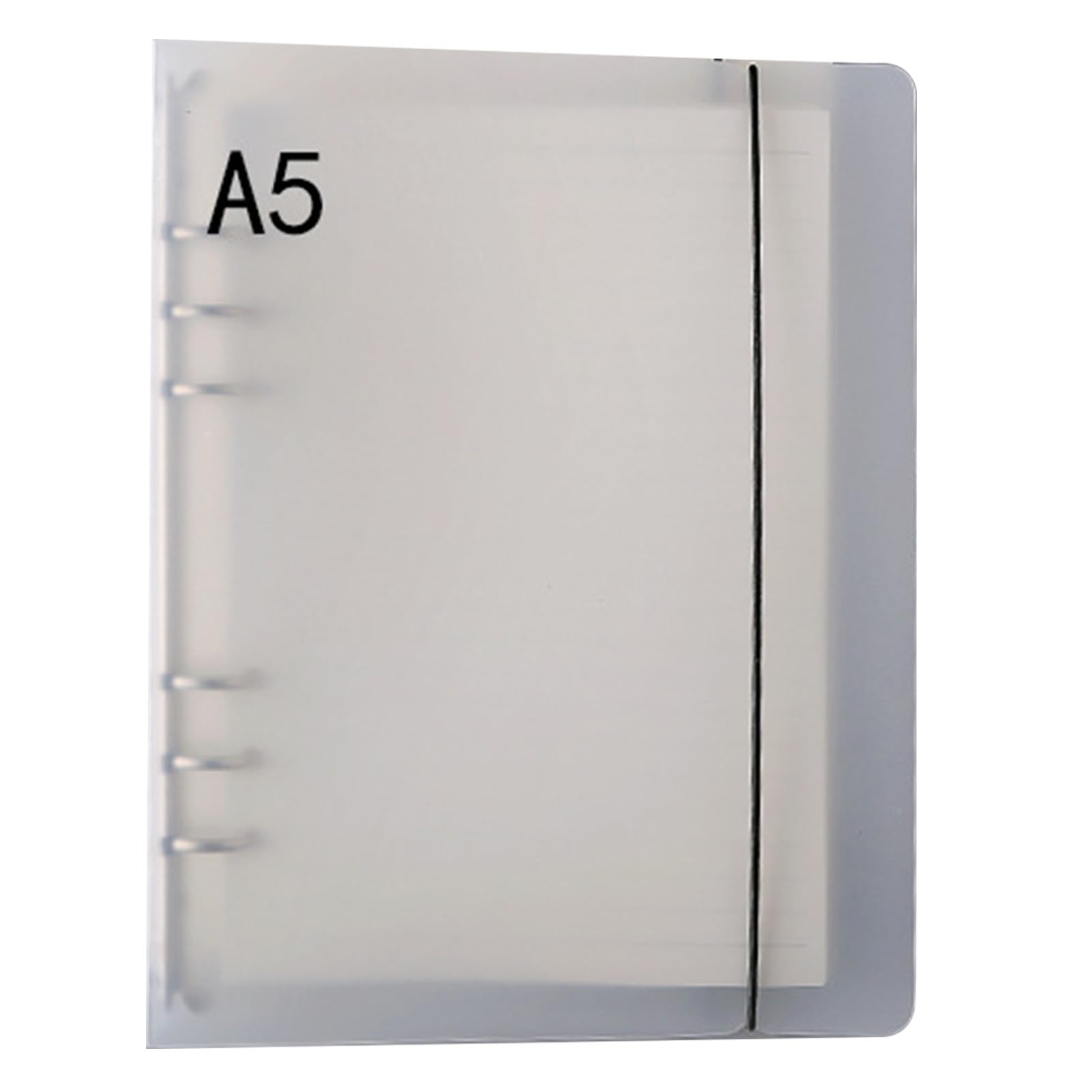 Durchsichtiger Einbanddeckel, Mattes PP-Material, Flexibler Organizer für Lose Blätter, Ideal für Schule, Büro, Reisen, 18,5 X 12,5 Cm (A5)