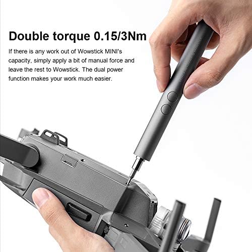 Wowstick Mini Electric Screwdriver,56 Bits and 3 LED Lights Rechargeable Screwdriver Set (62)