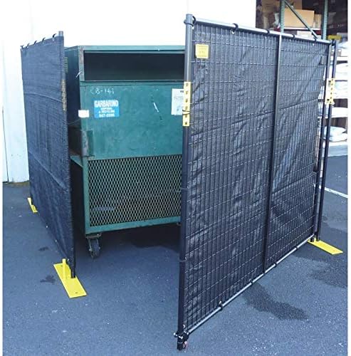 4 Sided Perimeter Patrol Dumpster Enclosure 6'H x 15'W