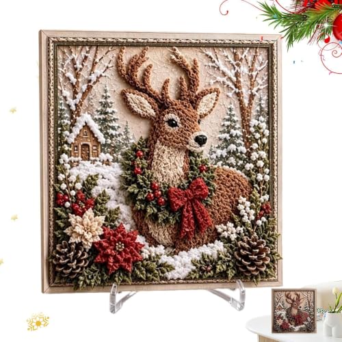 Baoqifong Kit De Loisir Créatif Piquage Textile Fait Main 3D Des Fêtes