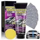 Car Efface Rayure Carrosserie Polissage, Efface Rayure Voiture Car Scratch Remover Avec 120ML Pâte Polissage & 6 Chiffons Nano & Eponge,polish voiture rayure Pour Rayures et éraflures Sur Carrosserie
