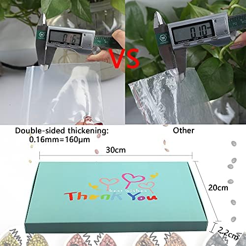 Rshuhx Grip Seal Bags Small Plastic Bags Resealable Heavy Duty Thicken 160μm 200pcs 7cmX10cm/3"X4" Little Sealable Strong Ziplock Bag Handy for Storage Nuts Cookies Jewellery Coins Pills Packaging