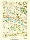 YellowMaps Eden Prairie MN topo map, 1:24000 Scale, 7.5 X 7.5 Minute, Historical, 1954, Updated 1956, 27.23 x 21.53 in - Paper