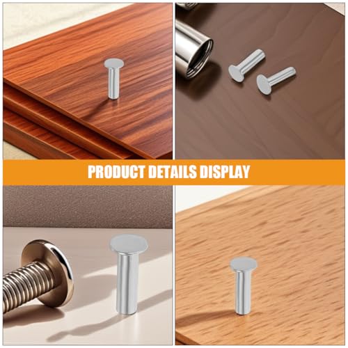 PRETYZOOM Edelstahl Messergriff Nieten 7 Paare Für Diy Küchenmessergriff Befestigung Robuste Schlagnieten Aus Edelstahl Für Asiatische Gemüsemesser