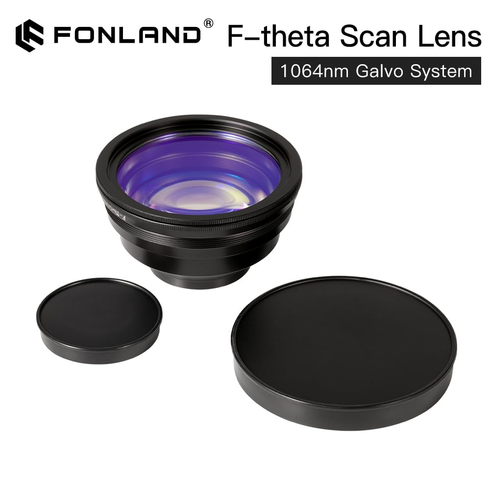 F Theta Scan Objektiv 110x110-F160, Ersatzteil für Feldlinsen mit F-Theta-Scan-Objektiv für Glasfasermarkierungsmaschine 1064 nm (M85)