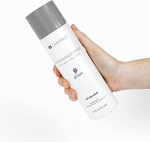 Miniatura 4 de CariFree Enjuague de mantenimiento (uva) enjuague bucal con flúor  Cuidado bucal anticaries recomendado por dentistas  Xilitol  Neutraliza el pH