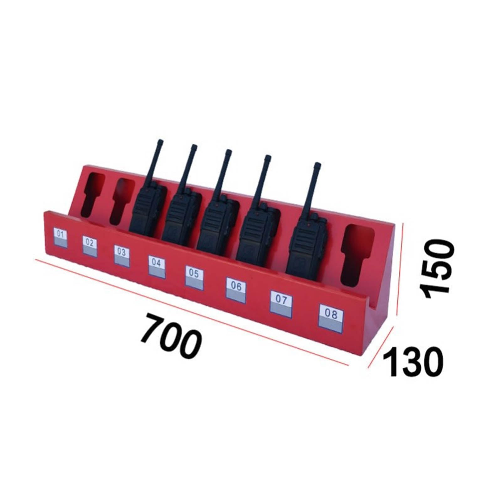 Soporte de Pared para walkie-Talkie, Caja de Almacenamiento Universal para radios bidireccionales, Organizador de Escritorio y Colgador de micrófono para Radio para Personal de emergencias y